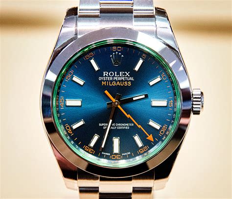 rolex milgauss blu z|rolex milgauss z watch review.